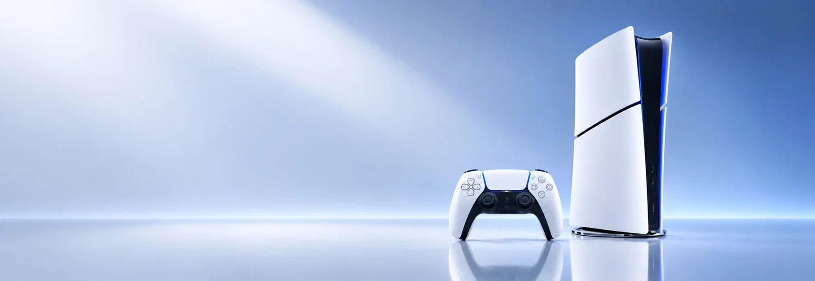 Игровая консоль PlayStation 5 с беспроводным геймпадом