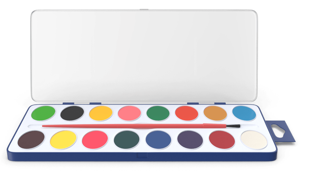 краски для детей акварель