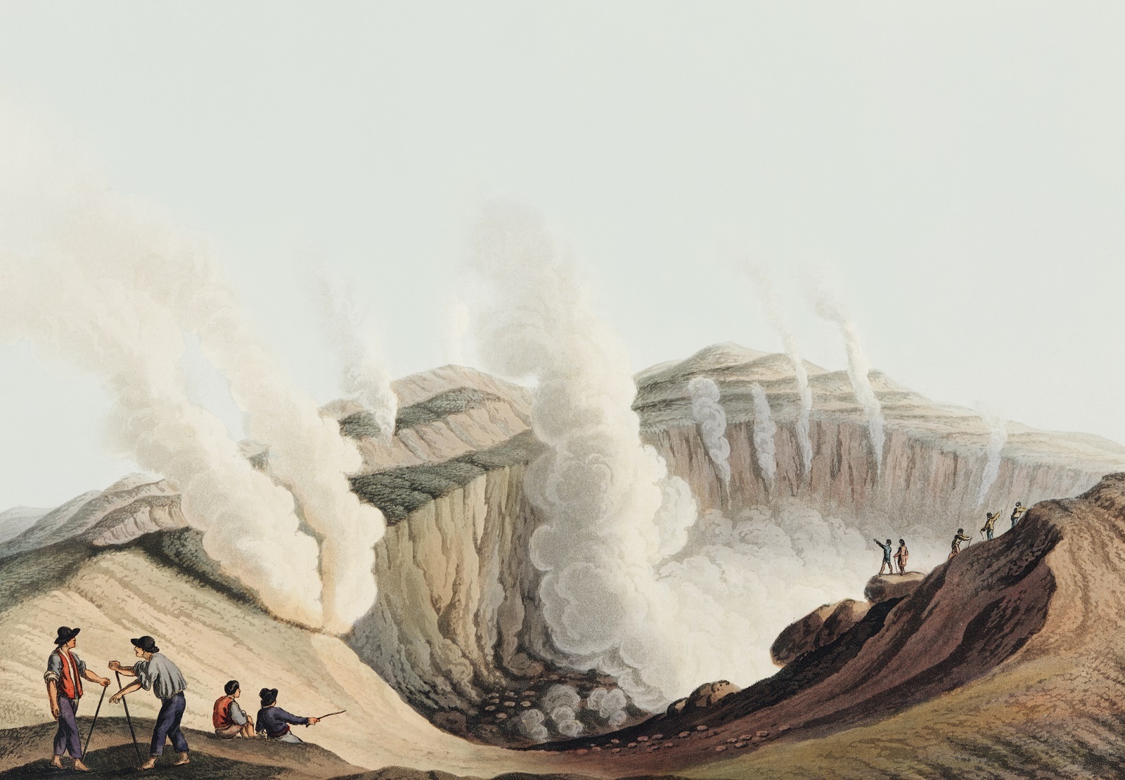 Картина русского художника с вулканом