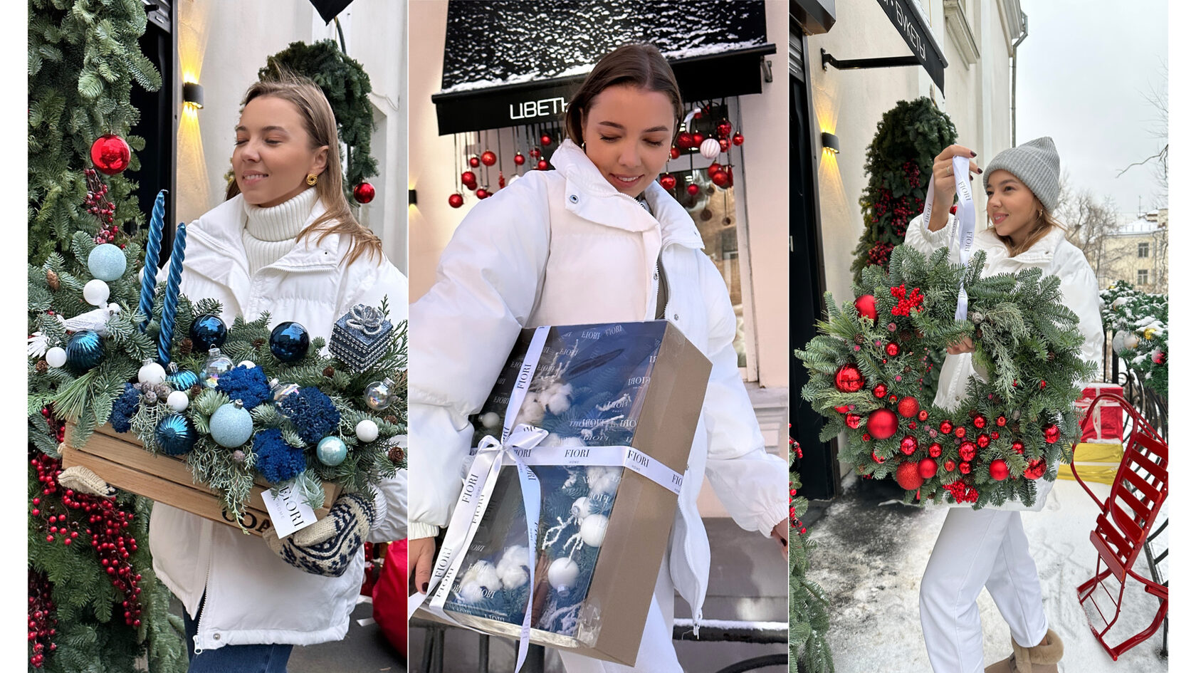 новогодние композиции из нобилиса