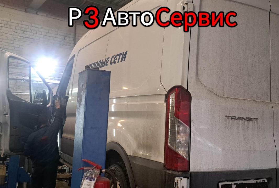 Ford Transit 2019 г.в. Замена подшипника прив. вала, замена ступичного подшипника, ТО. P3 Автосервис. Колпино, Рабочий пер. 3