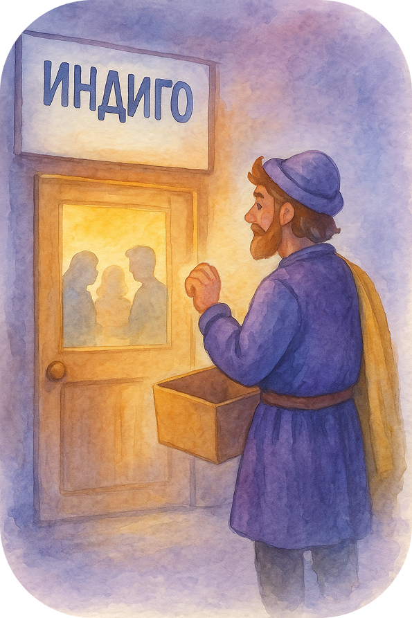 Купец у двери Индиго