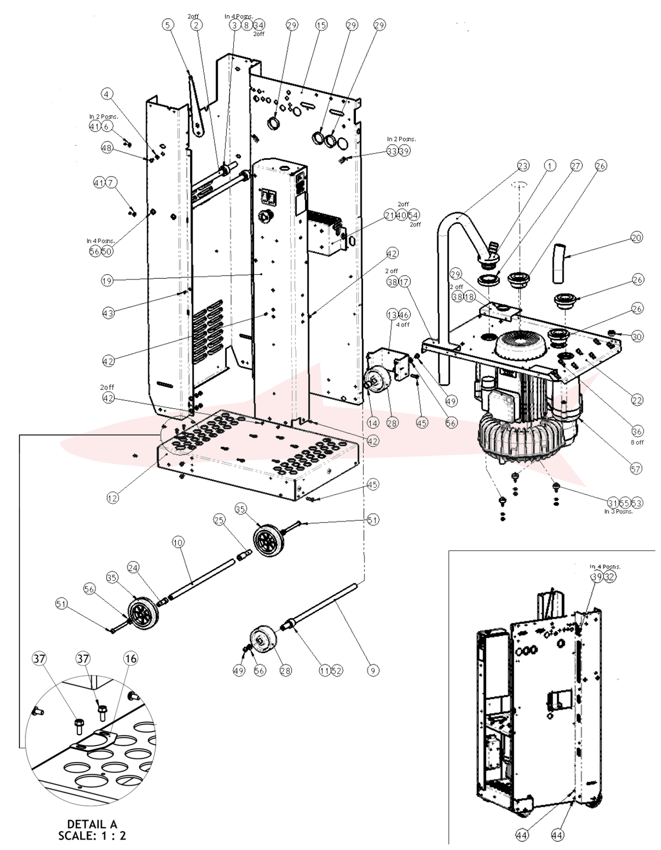 Morgana AutoCreaser Pro 33A 7-01-30 Main Assembly — схема деталей