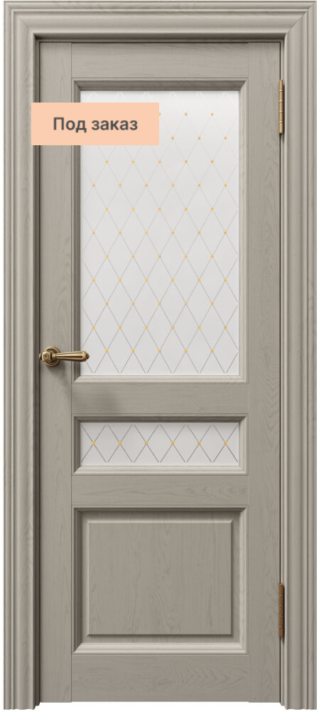 Дверь межкомнатная Sorrento (Соренто) 80014 Остекленная цвет Софт Тортора