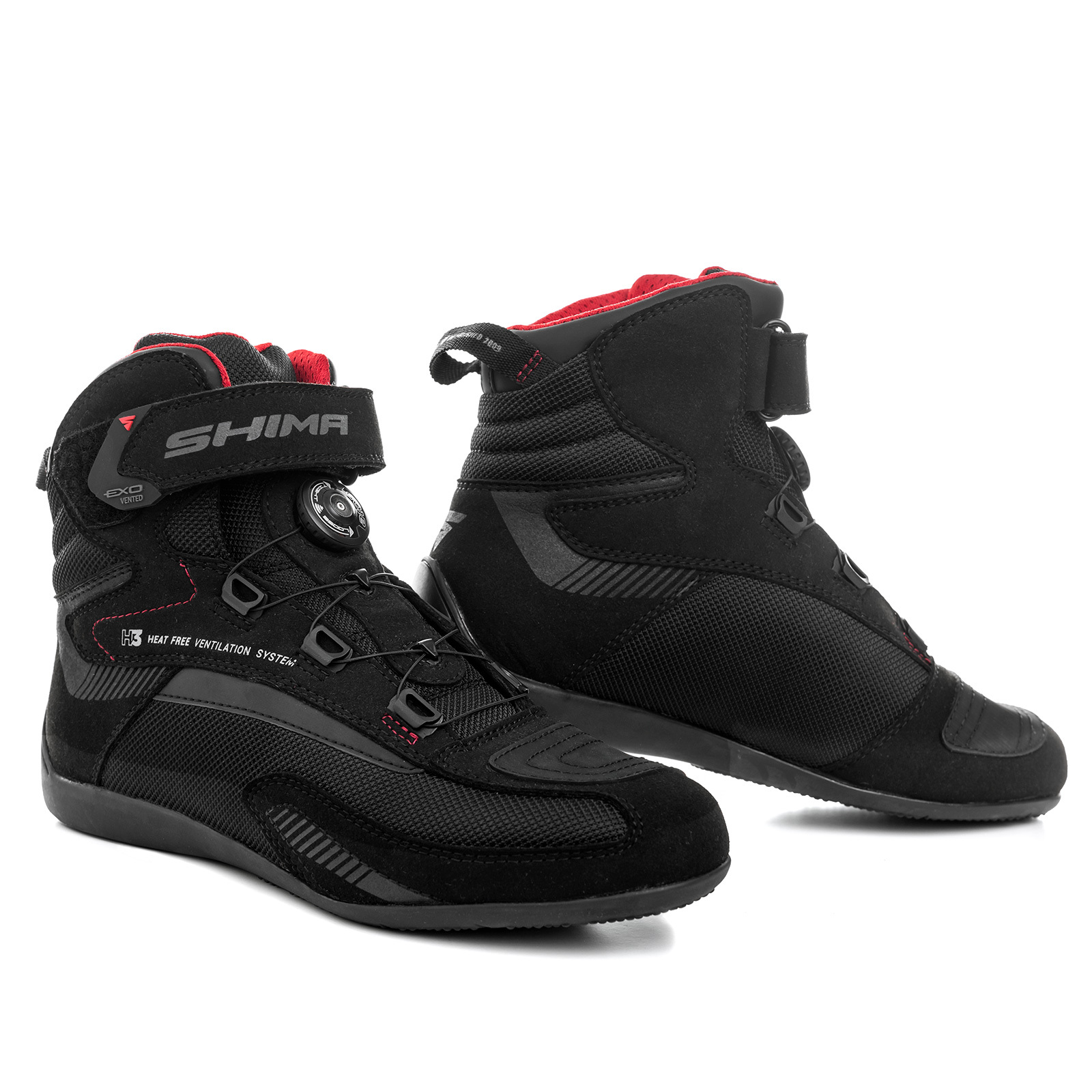 Мотокроссовки SHIMA EXO VENTED Men Black, чёрный — в наличии в Санкт-Петербурге