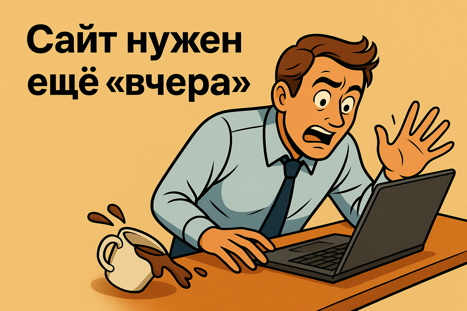 зпуск сайта, лендинга за 1 день, быстро, в спешке