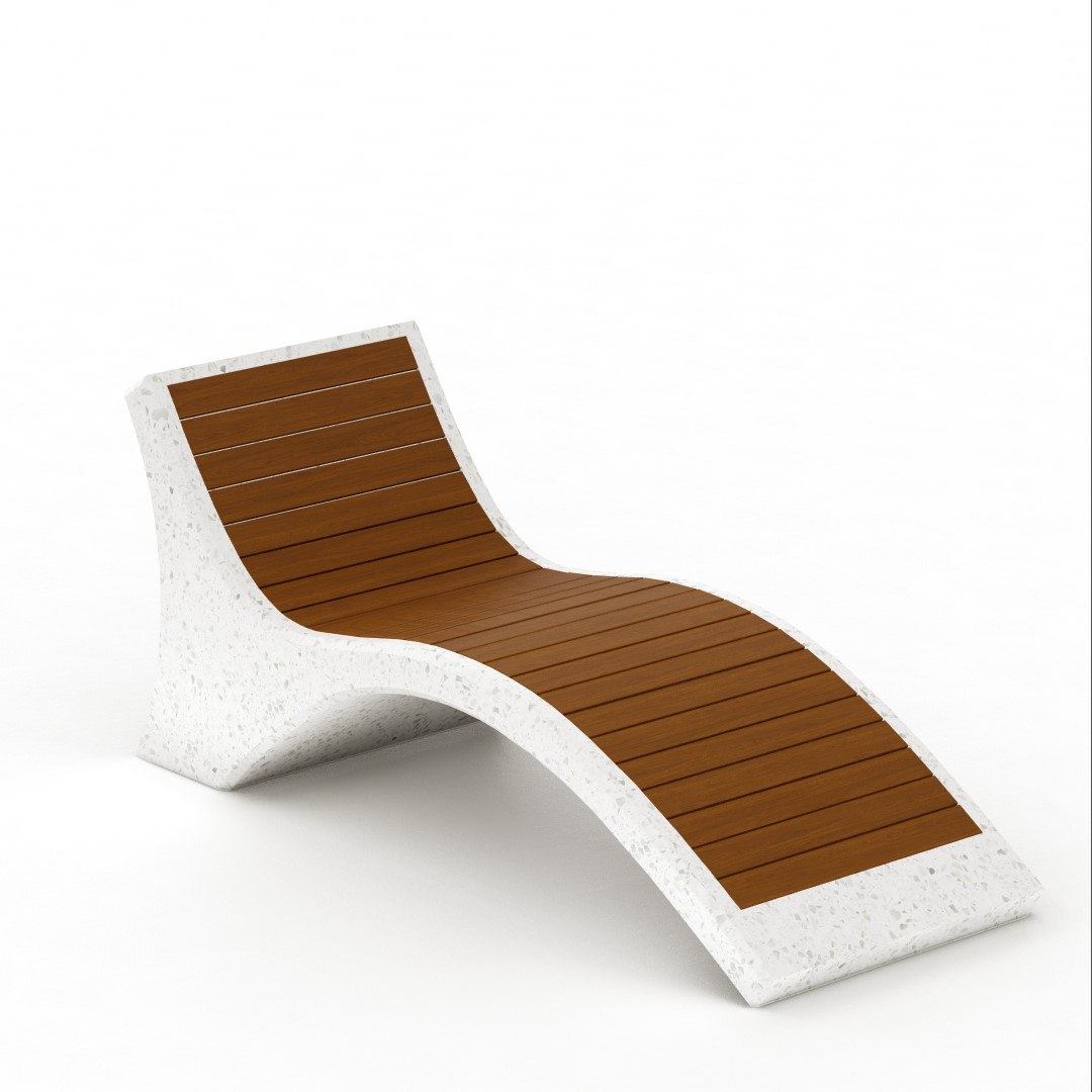 Лежаки из композитного мраморного камня