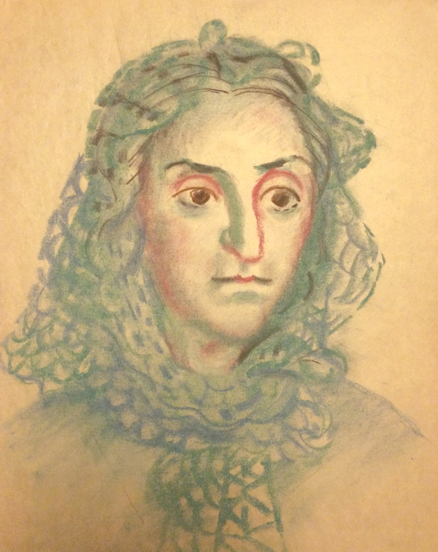 Рублёв Г.И. Портрет Евы. 1930-е