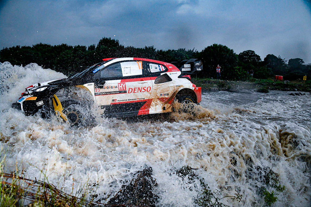 Себастьен Ожье и Венсан Ландэ, Toyota GR Yaris Rally1 (A-6766), ралли Сардиния 2023/Фото: Luca Barsali / NurPhoto