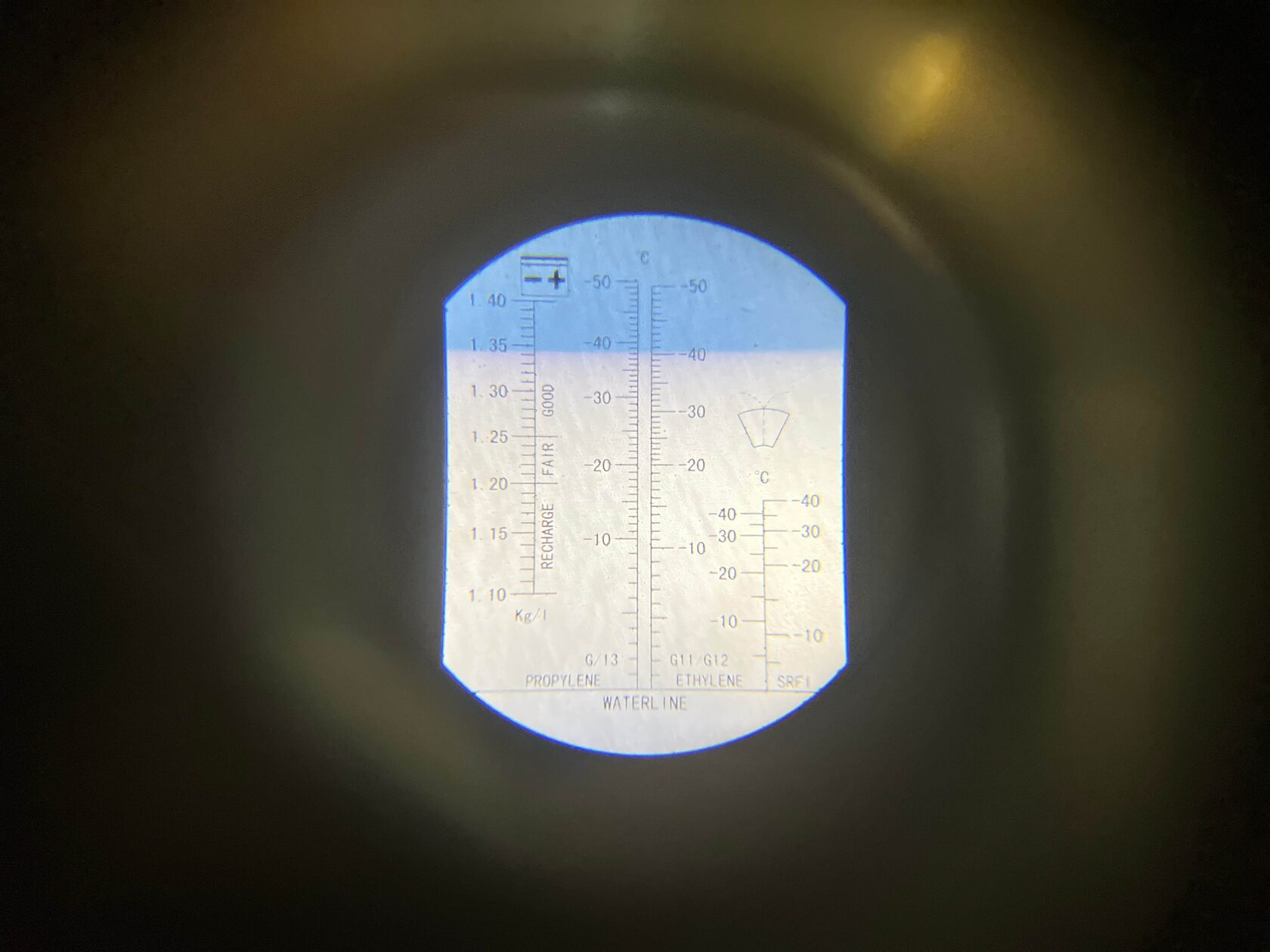 Контроль качества антифриза рефрактометром Lexus