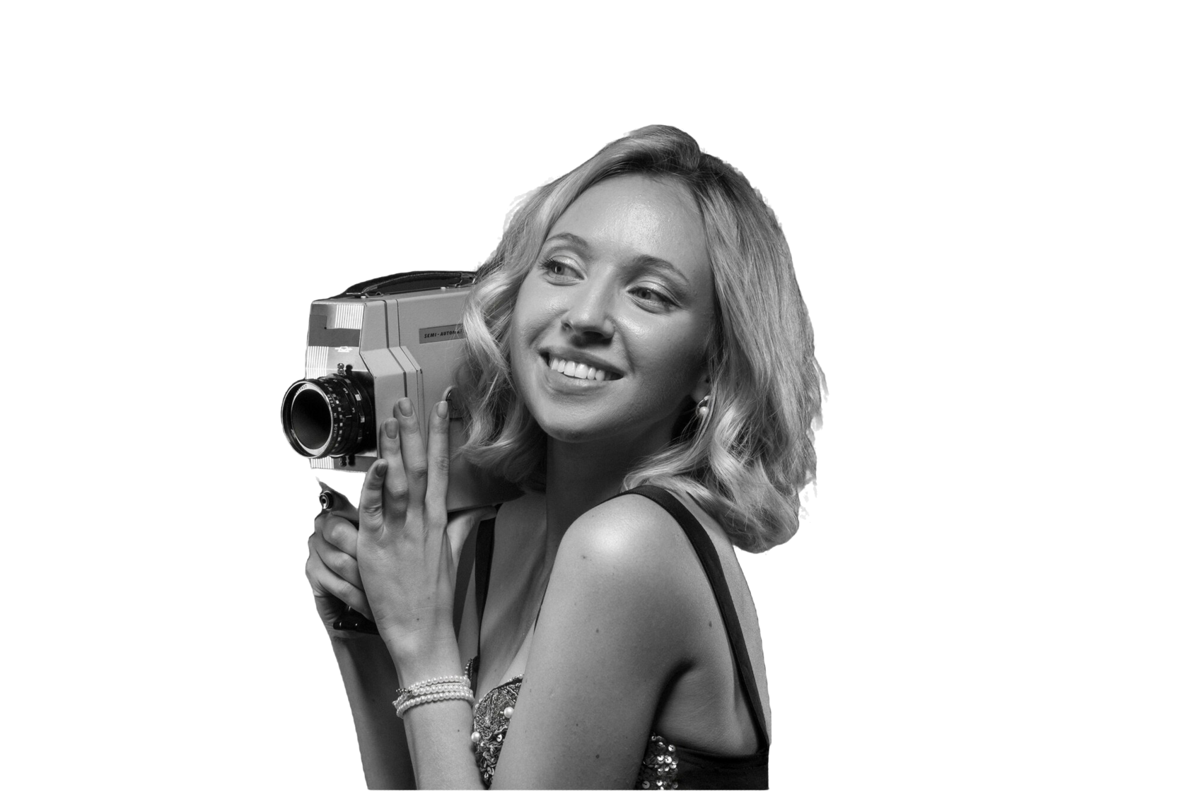 девушка с камерой на курсах актерского мастерства