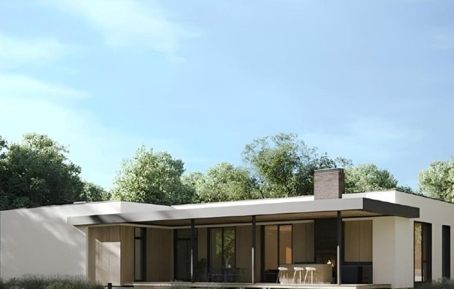 Проект дома 294 м², 1 этаж