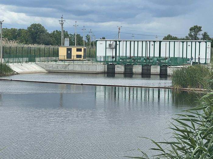 Железобетонный водозабор и здание оросительной насосной станции, Краснодарский край — построен по проекту ИП Митюшкин В.Г.