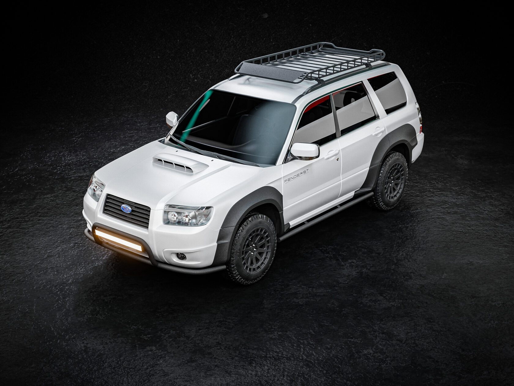Fender Flares 30mm Set / Wide Body Kit SUBARU FORESTER XT 05-07 ACTIVE VACATION