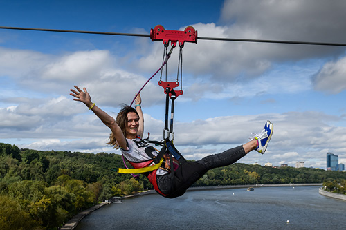 Зиплайн на Воробьевых горах в Москве, купить подарочный сертификат