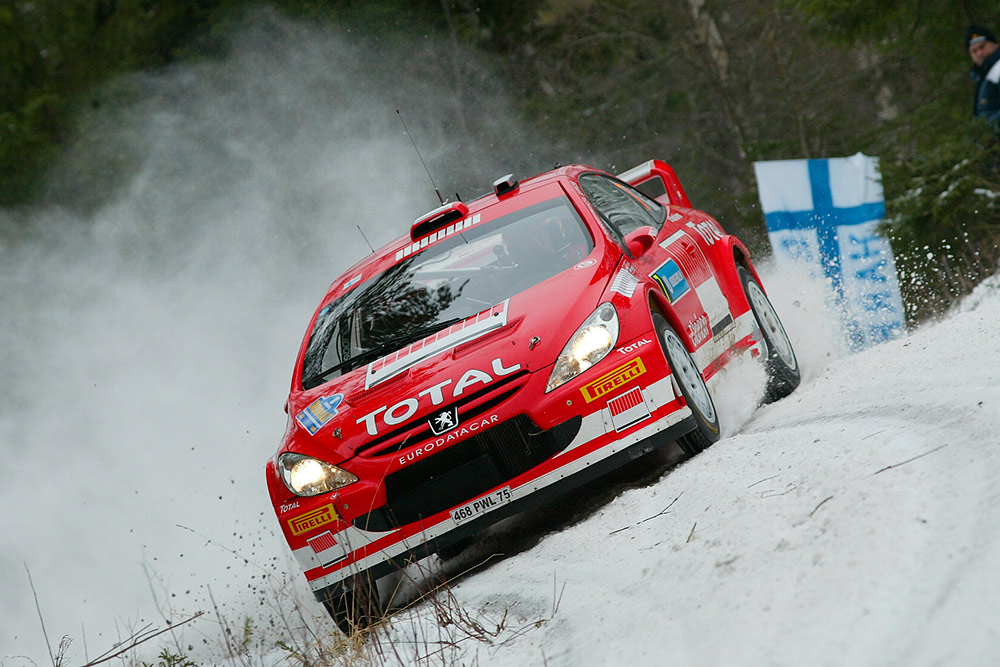 Маркус Гронхольм и Тимо Райтиайнен, Peugeot 307 WRC (468 PWL 75), ралли Швеция 2005