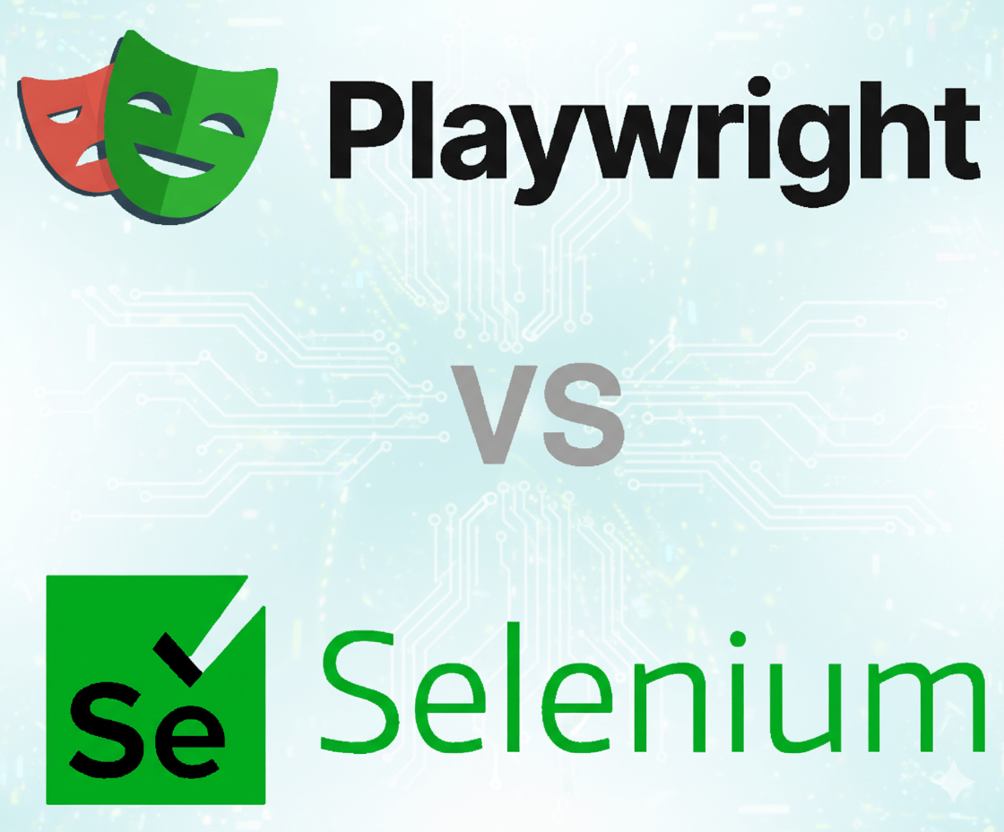 Playwright vs Selenium логотипы
