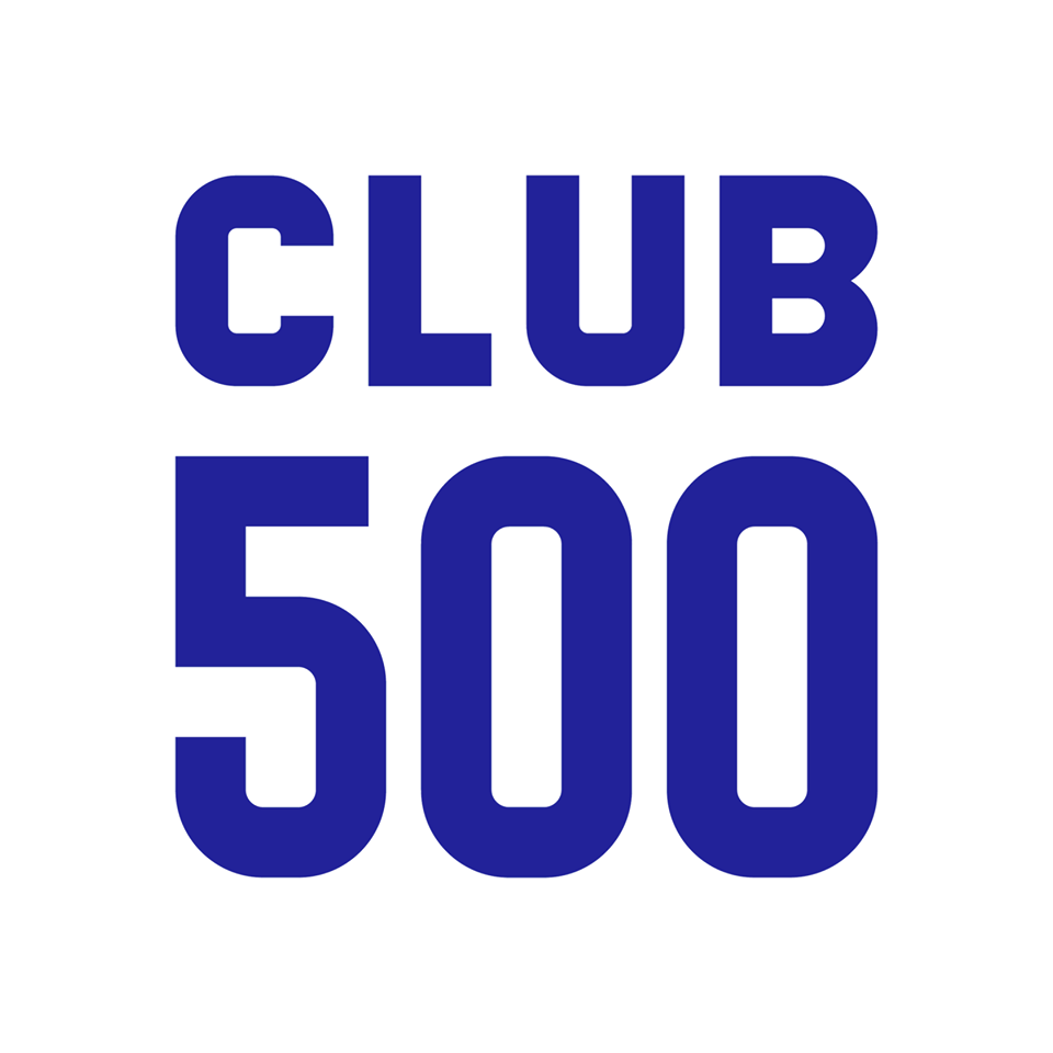 Бизнес клуб 500. Клуб 500. Club 500 logo. Клуб 500 логотип белый. Клуб 500 форма.