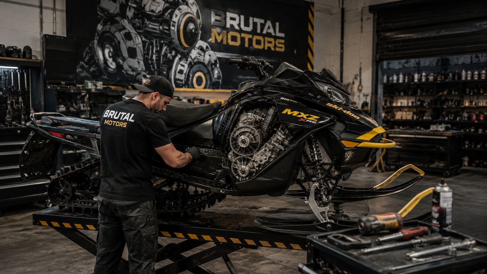 Ремонт снегохода BRP Ski-Doo в мастерской