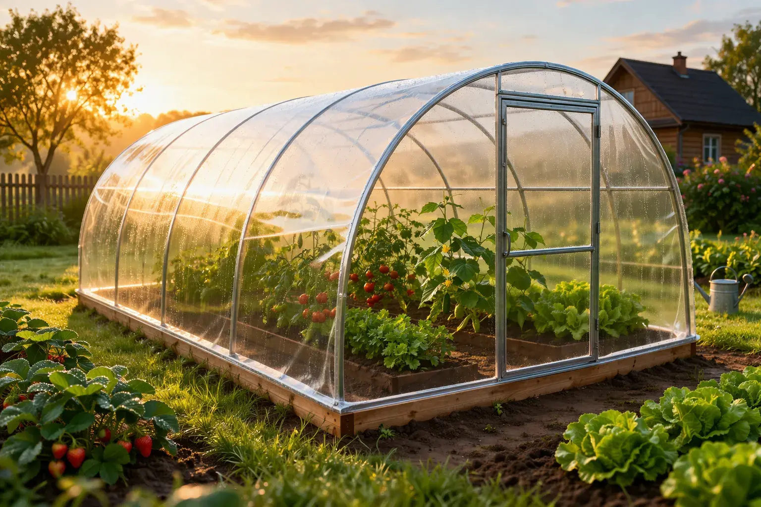 Гибкое стекло для теплицы