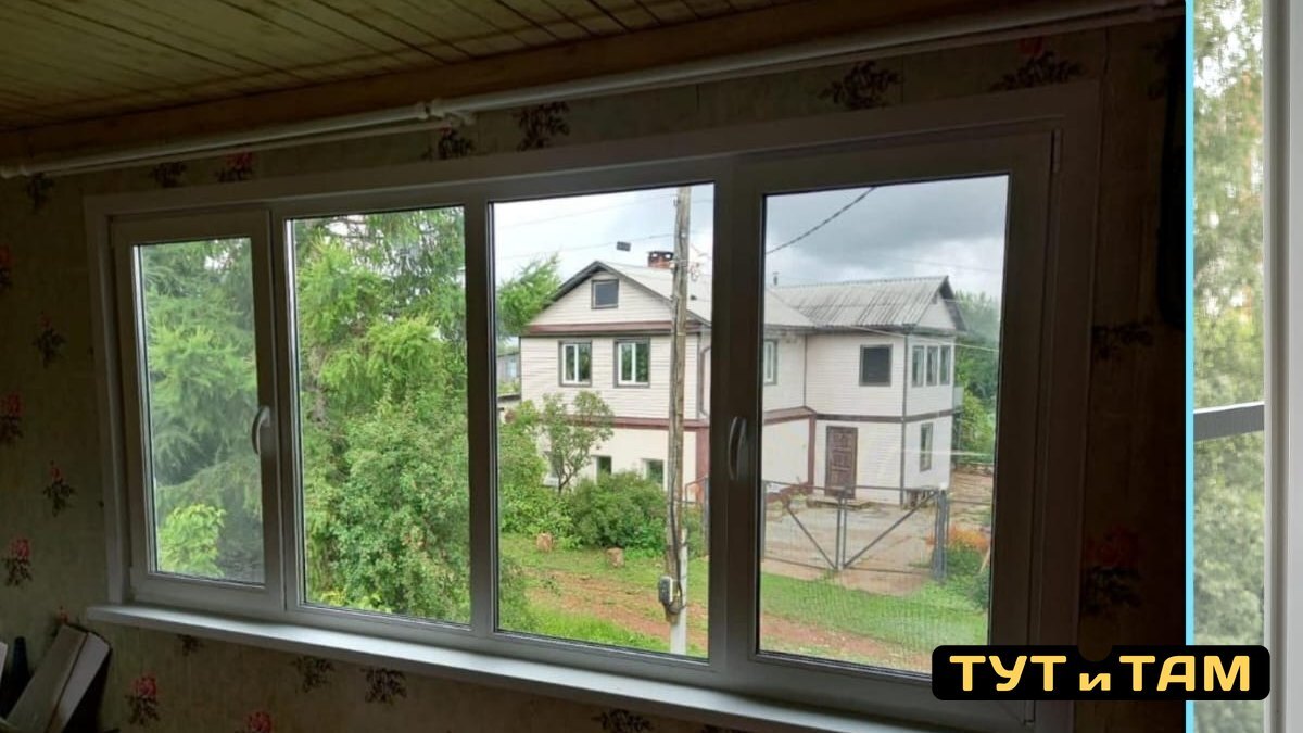 Большое окно с видом на сад — фото с объекта