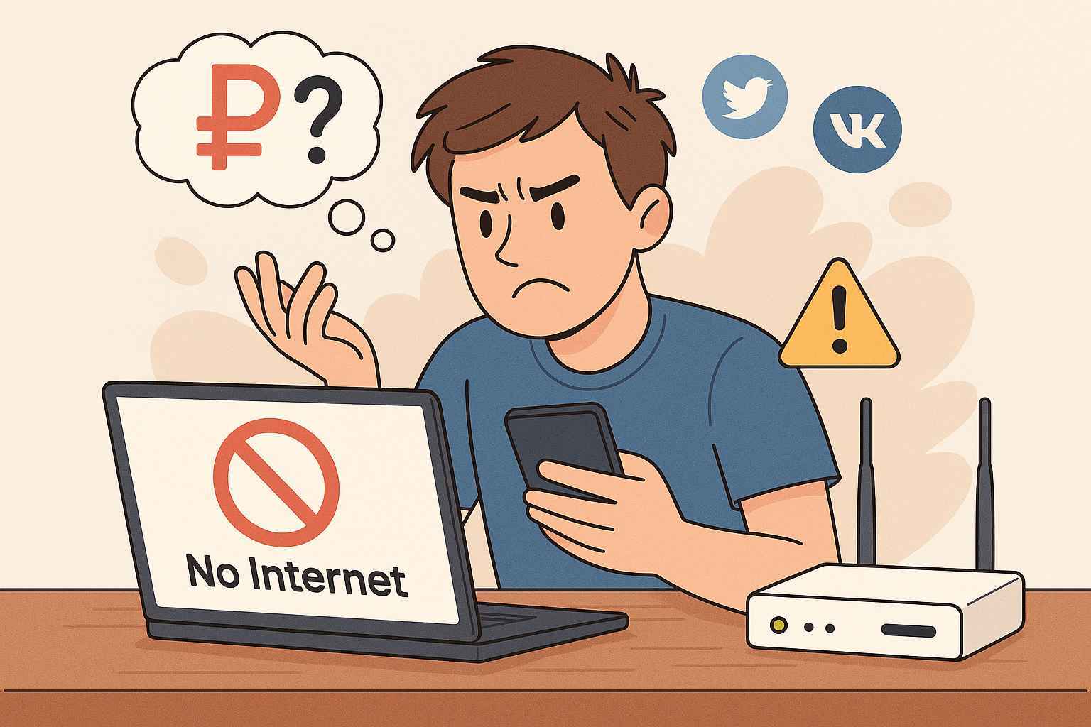 Не работает интернет