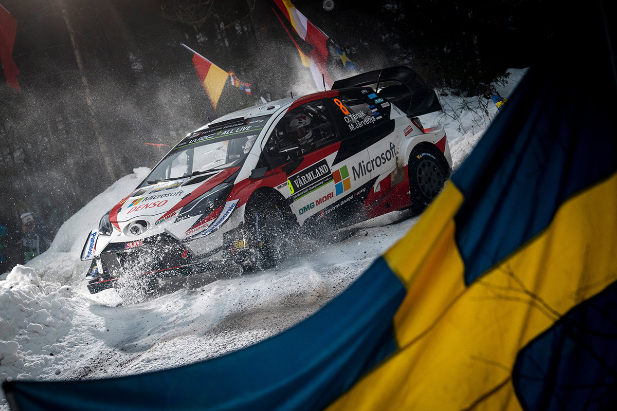 Отт Тянак и Мартин Ярвеоя, Toyota Yaris WRC, ралли Швеция 2019