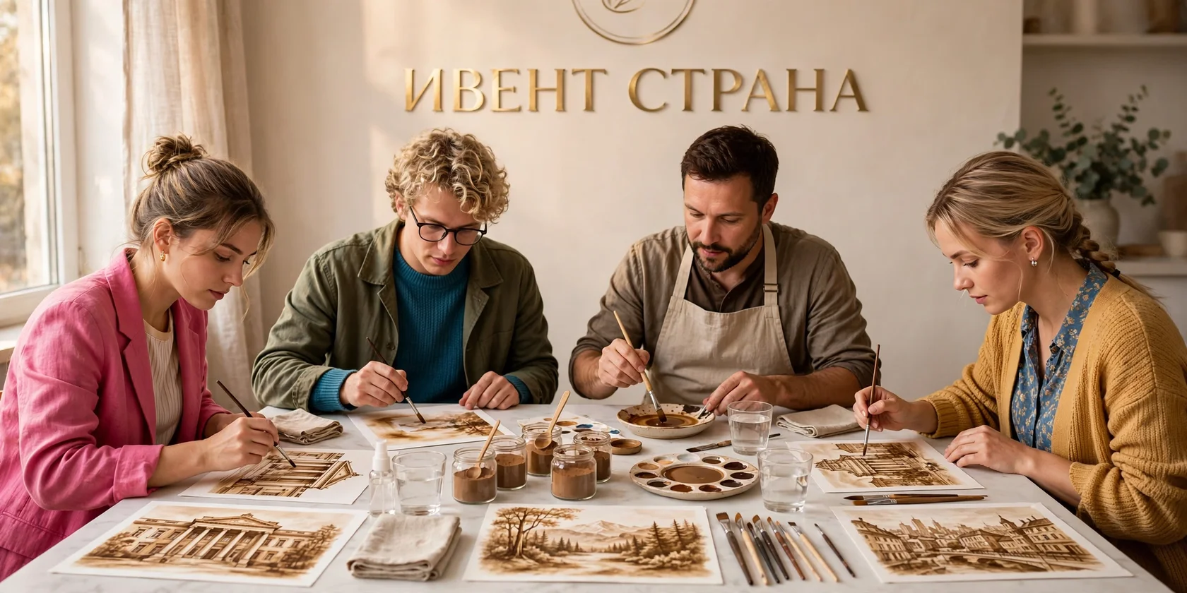 Рисунки на кофе