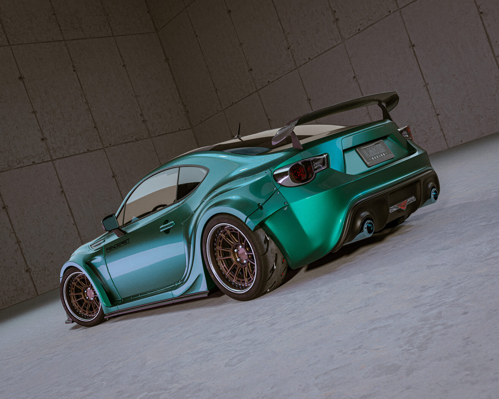 FENDERIST SPEC S fender flares set / WIDE BODY KIT SUBARU BRZ 20112017