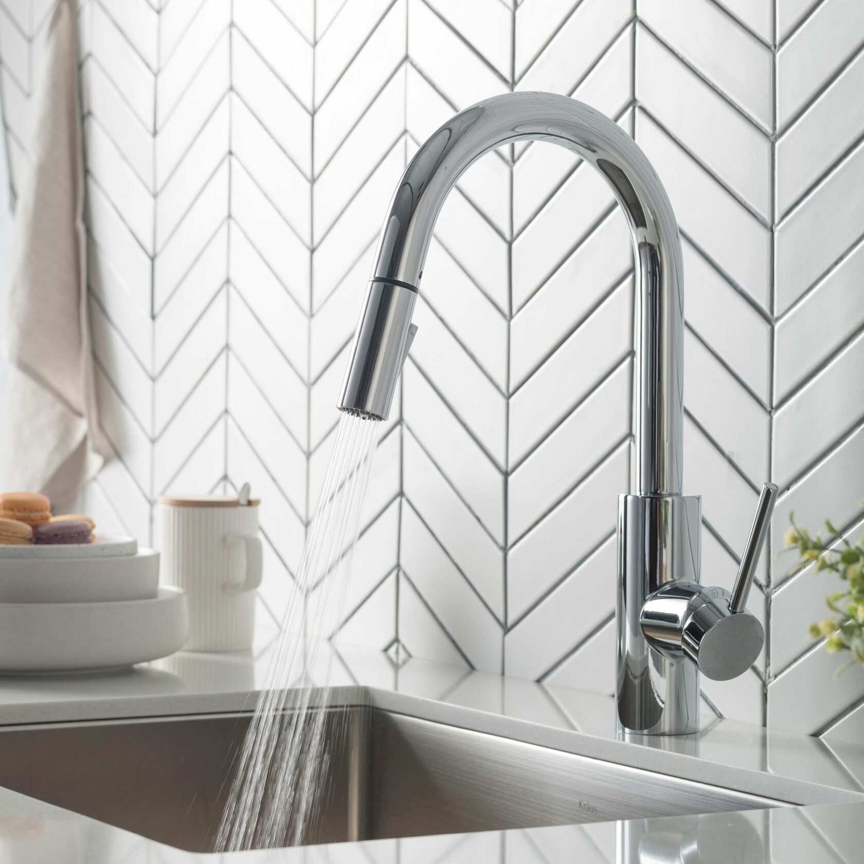 Кухонний змішувач Kraus KPF-2620CH - изображение 3