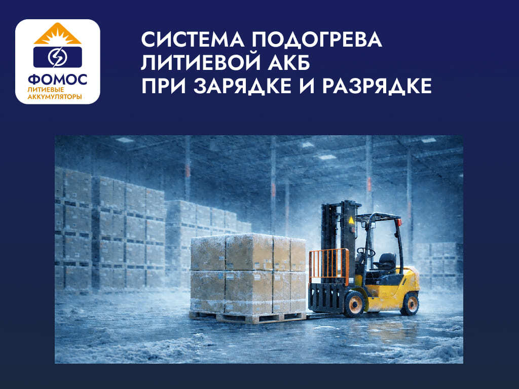 Подогрев литиевых АКБ для погрузчиков на холодном складе