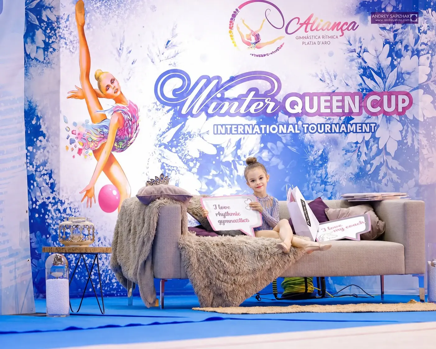 Winter Queen Cup rhythmic gymnastics venue design by Strekosa Design