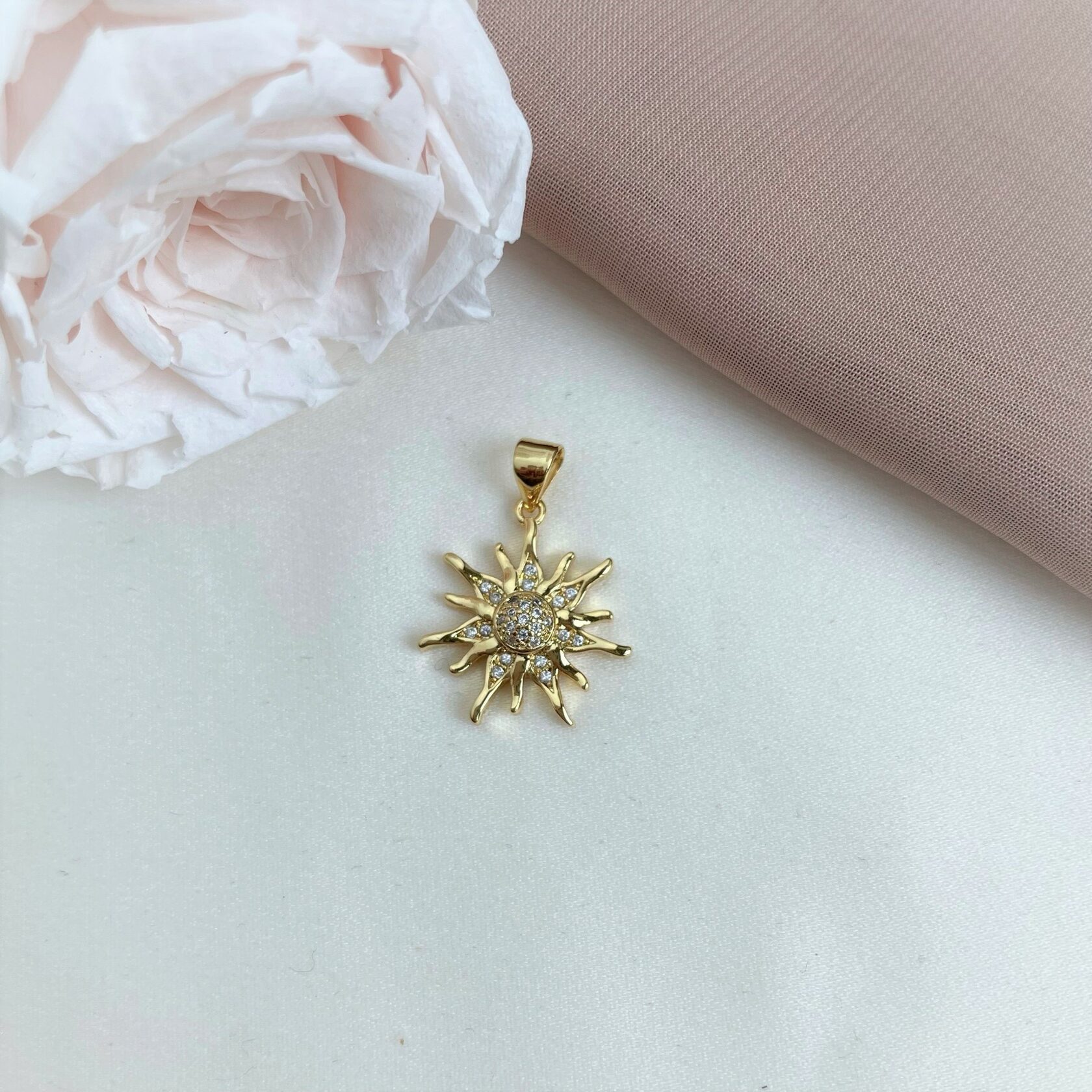 Купить Кулон солнце маленькое для бижутерии недорого | Цена на ...