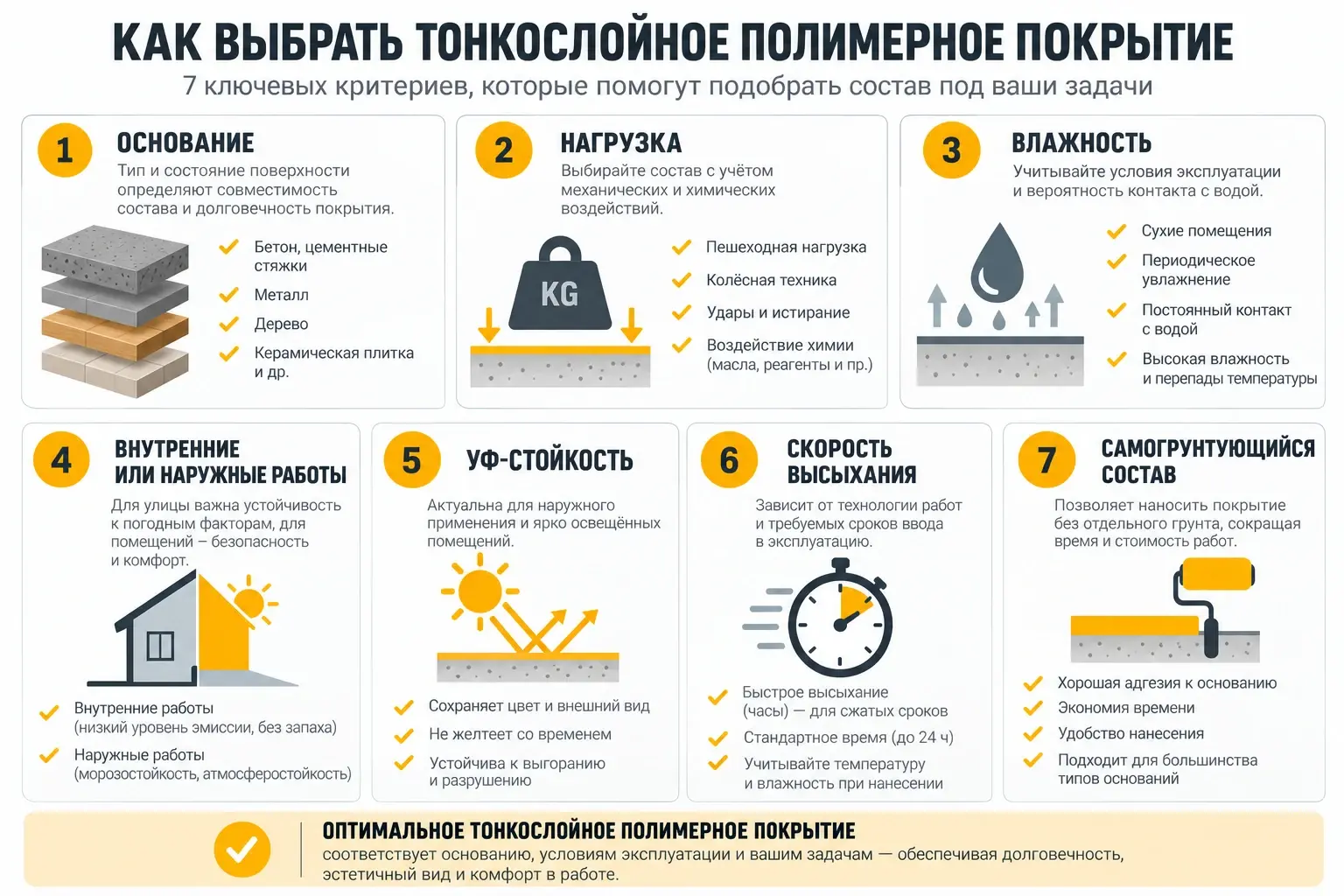 Как выбрать тонкослойное полимерное покрытие — ключевые критерии