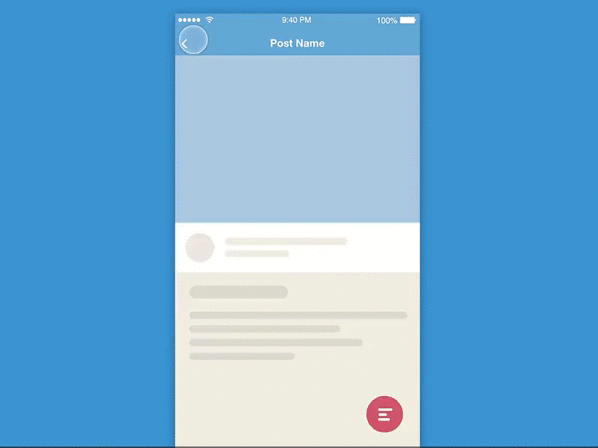 Пример анимации в Principle