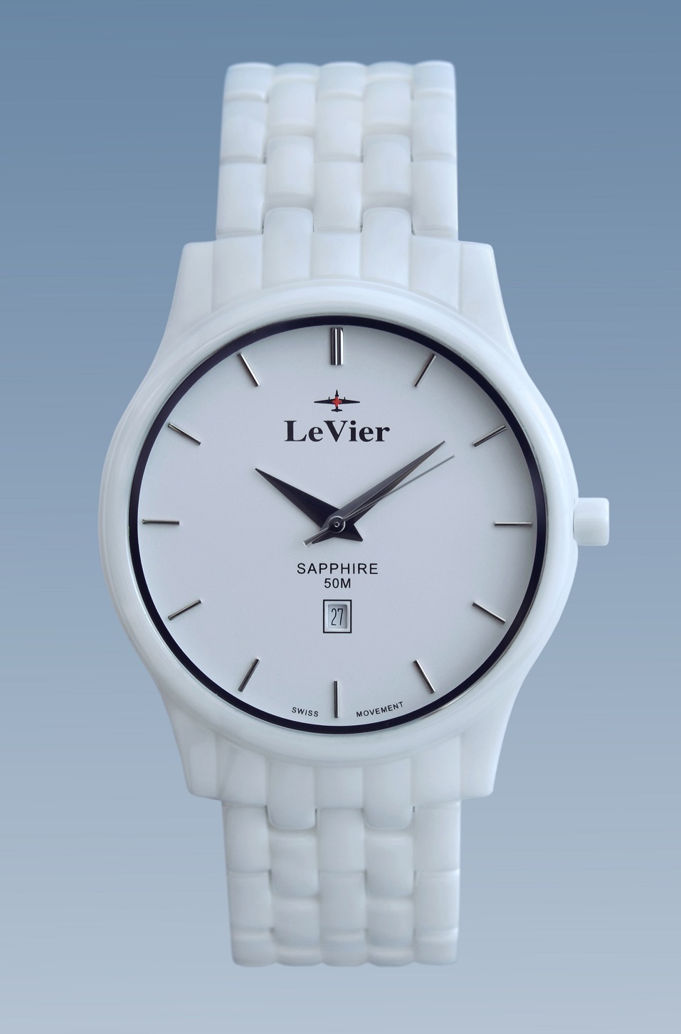 Купить Мужские керамические часы LeVier L 7513 M Wh