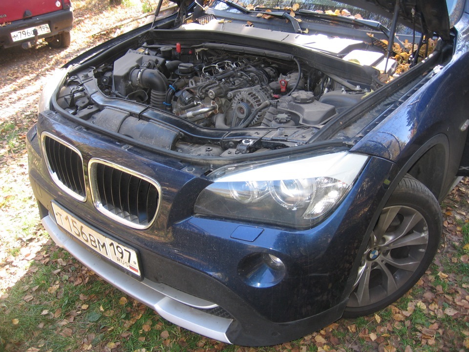 Замена демпфера коленвала BMW N47
