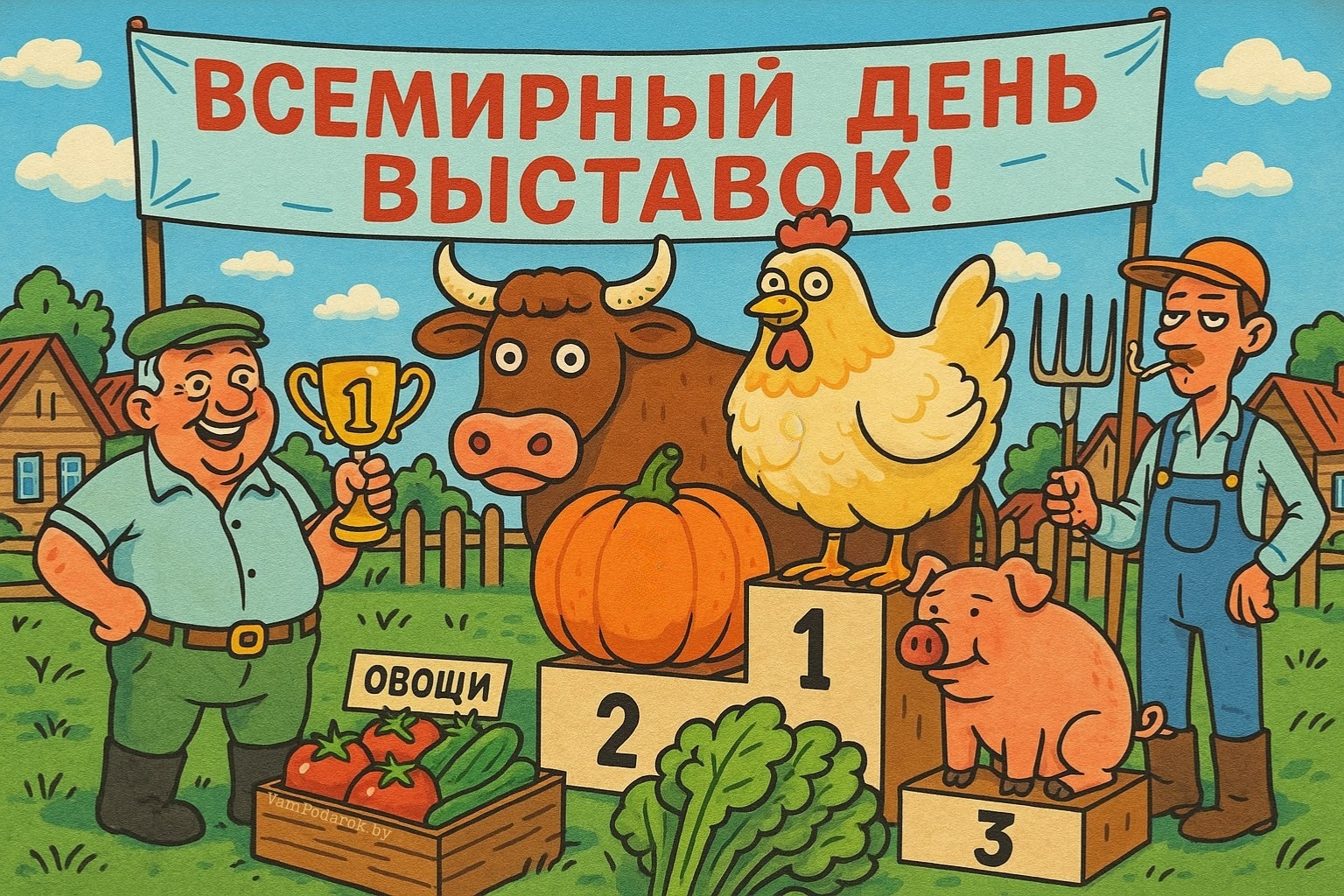 Всемирный день выставок - открытка