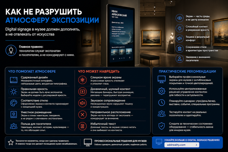 Экран в музее