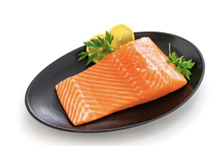 raw salmon