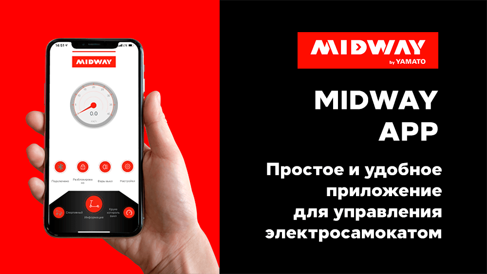 Мобильное приложение для электросамокатов Midway