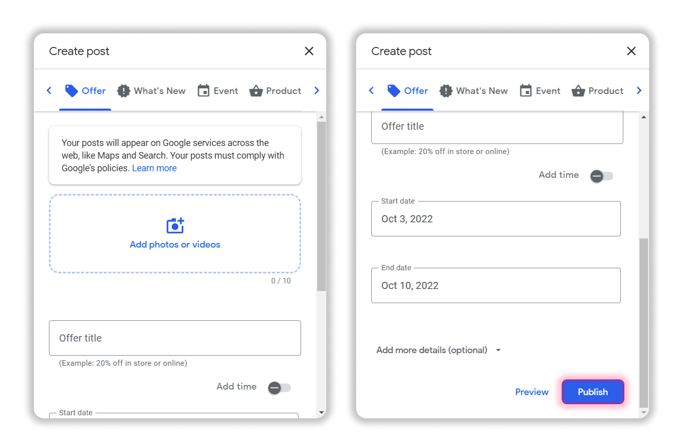 Google posts for your brand promotion [tips & examples]