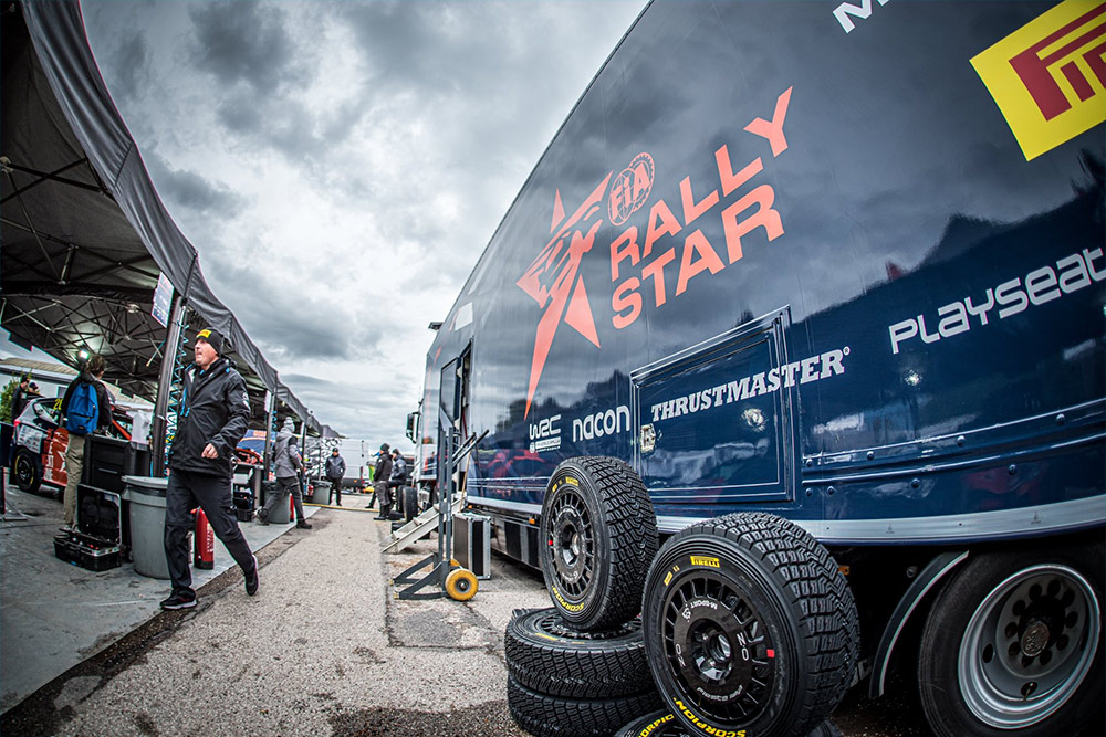 Расположение участников FIA Rally Star в сервис-парке, Lausitz Rallye 2023