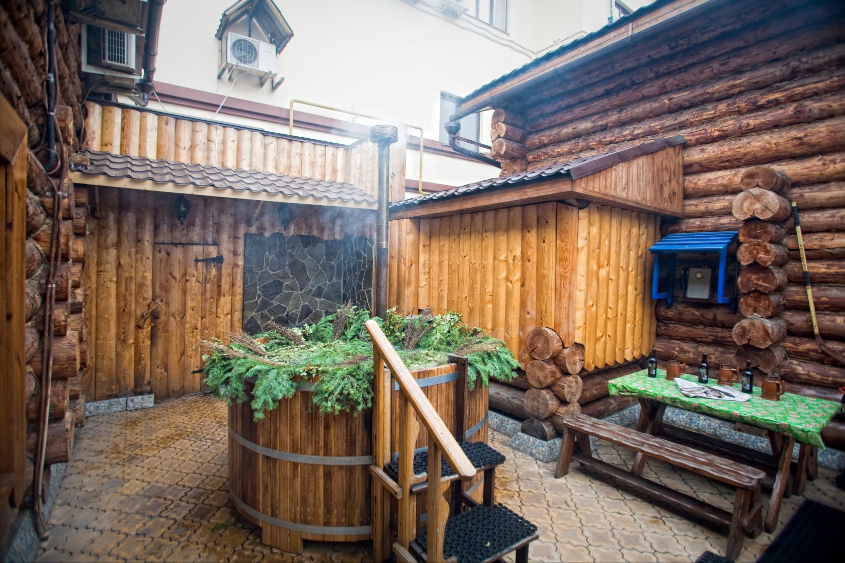 Баня русская дворах на фото