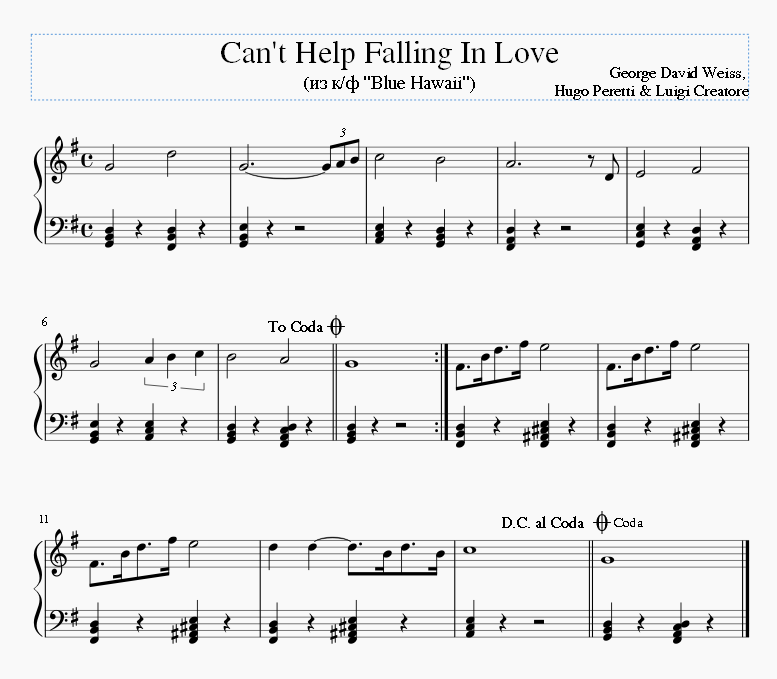 Can't Help Falling In Love