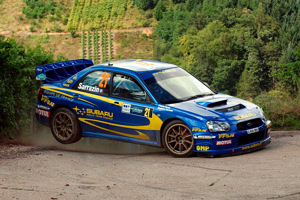 Стефан Сарразен и Патрик Пивато, Subaru Impreza S9 WRC '03 (S800 WRT), ралли Германия 2004