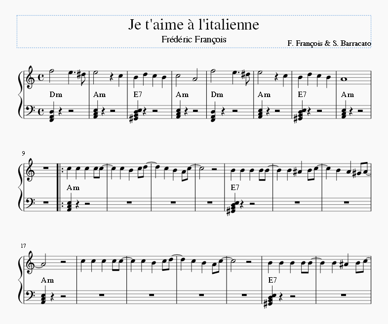 Je t'aime à L'italienne