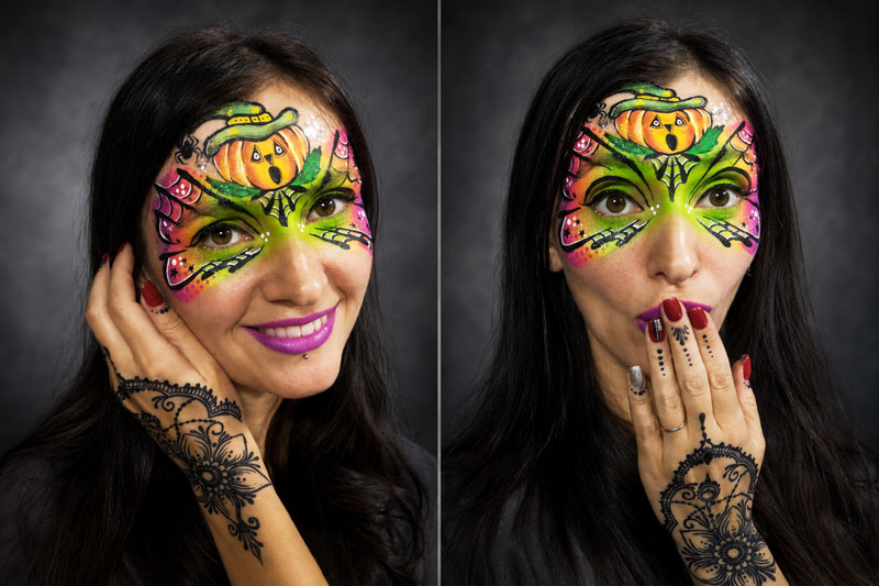 Festival face paint detail