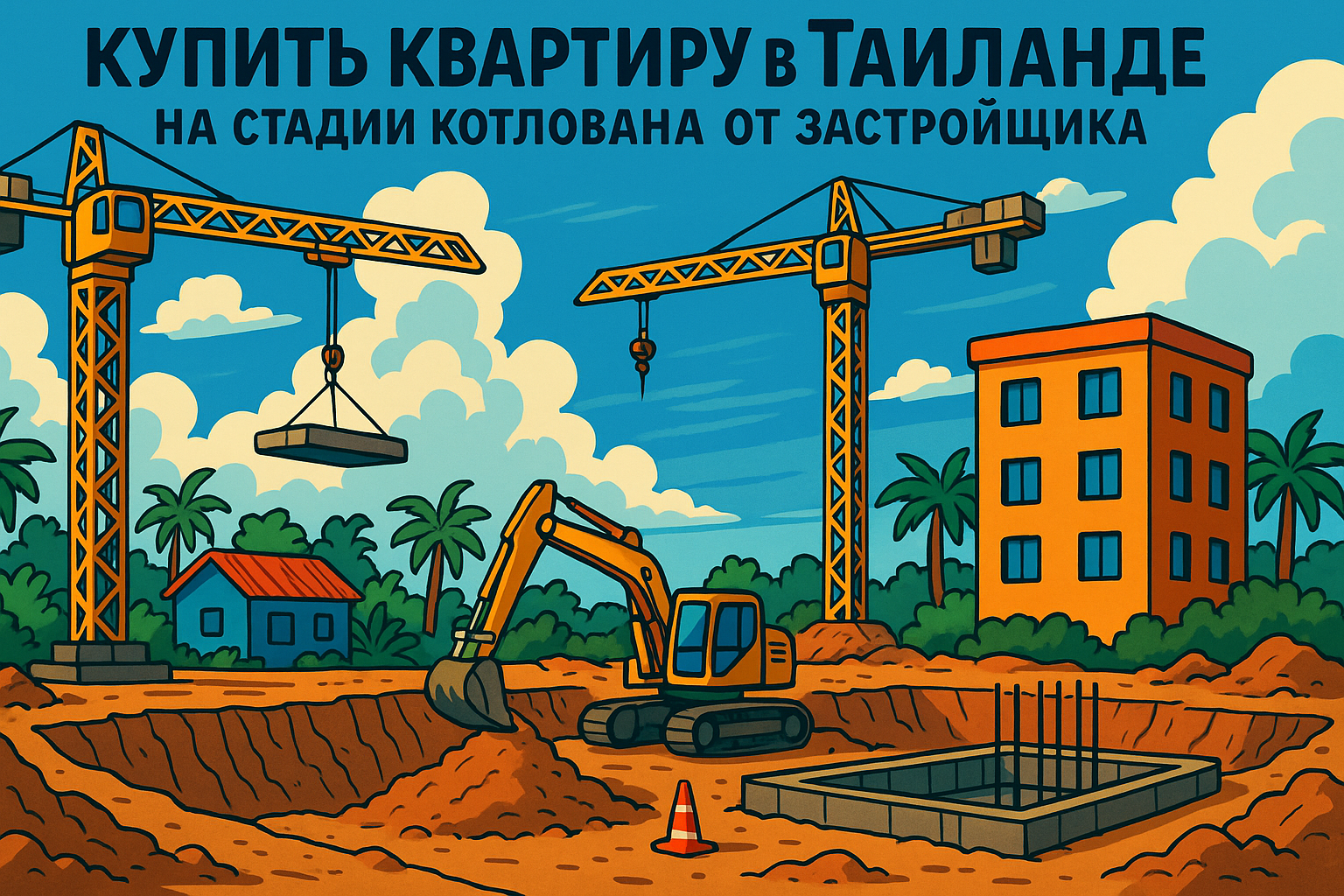 Покупка недвижимости на этапе котлована — один из самых выгодных способов вложений в Таиланде. Особенно на Пхукете, где стоимость квадратного метра растёт в среднем на 20–30% с момента запуска проекта до завершения.  Как выбрать надёжного застройщика? Как