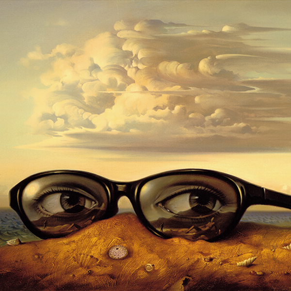 Forgotten Sunglasses - Oil on Canvas - Vladimir Kush